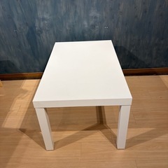 IKEA LACK ローテーブル 白 幅90×奥行55×高さ45cm 店舗使用 小傷あり 引取限定の画像