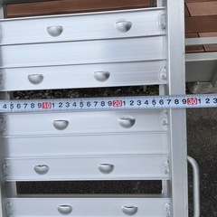 【軽トラに！】　ラダー アルミブリッジ　全長1800mm×幅300mm バイクなどの積み込みにどうぞの画像