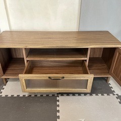 Cerise POWRY（ポーリー） テレビ台 ローボード ブラウン 幅1200×奥行398×高さ462mm PW46-120Lの画像