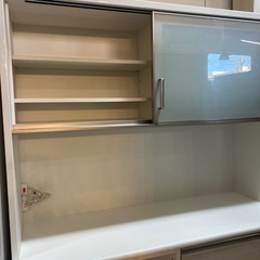 2/19値下げしました⭐️美品⭐️NITORI レンジボード  キッチンボード Nポスティア140KBWH  引き出しソフトクローズ モイス 大容量 モダンデザイン No.2882 KEの画像