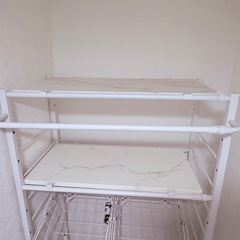 【組み立て済・未使用・洗濯ラック】の画像