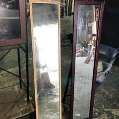 食器棚、ミラー100円の画像