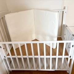 ベビーベッド　カトージ　ツーオープンハイタイプの画像