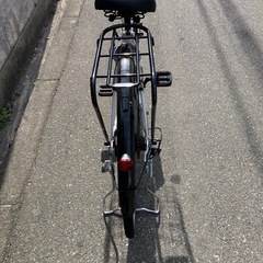 27インチオートライト自転車白色の画像