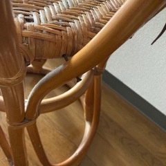 籐の椅子の画像