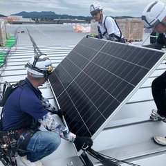 浜松市内　太陽光パネル設置作業員募集‼️の画像