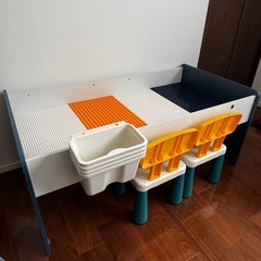 【知育玩具】レゴブロックテーブル チェアセットの画像