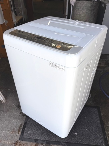 札幌市内配送可 19年製 Panasonic パナソニック 5kg 全自動洗濯機 NA-F50B12 シャンパン