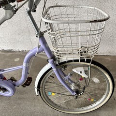 🌸 子ども用自転車 20インチ パープル 🌸の画像