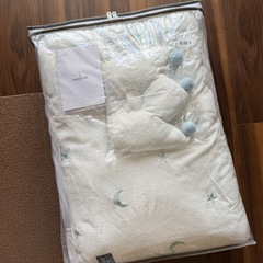 引渡し先決定→PUPPAPUPO洗えるミニベビー布団5点セット:アクアカラーの画像
