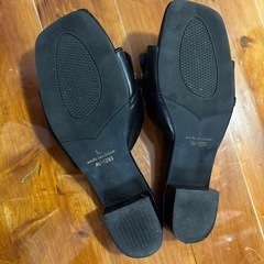 フラットサンダル　ブラック　Lサイズ(23.0〜24.0位)の画像