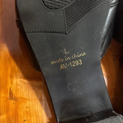 フラットサンダル　ブラック　Lサイズ(23.0〜24.0位)の画像