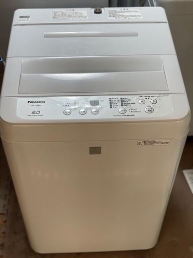 送料・設置込み可?表示価格より10%OFF?洗濯機　5kg Panasonic 2018年【分解クリーニング済み】