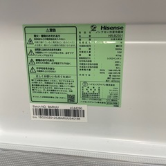 ハイセンス　　250L ノンフロン冷蔵冷凍庫　中古の画像