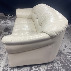 【e5ソファ】オフホワイト レザーの画像