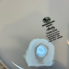 A8063【フッチェンロイター】メドレー パークレーン デザートプレート ディナープレート ディープグリーン セットの画像