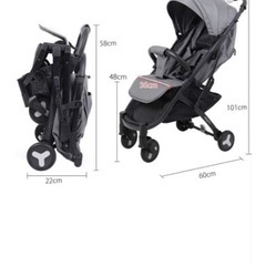 Babygraceのベビーカー美品の画像