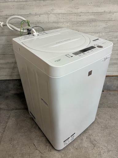 SHARP 全自動電気洗濯機 ES-G4E5-KW 2018年製