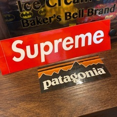 シュプリーム  パタゴニア  ステッカー　2点セットの画像
