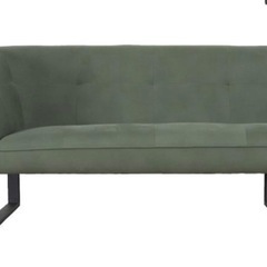 オリーブグリーン　ソファ　イタリアンデザインの画像