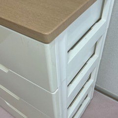 チェスト　4段　木製天板　ランドリー　リビングの画像