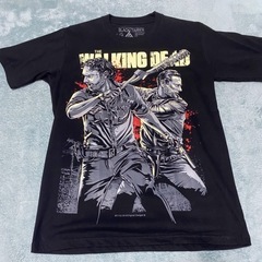 その他品掲載有り　ウォーキングデッドTシャツ　リック&ニーガン　Mサイズ　ニーガンと言えばルシール！の画像