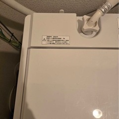 弘前引き取り限定】全自動洗濯機 ヤマダ YWM-T50H1 5.0kg 2021年製　Tの画像