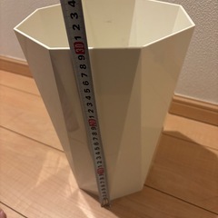 山崎実業 ゴミ箱 ホワイト 縦型 おしゃれ ダストボックス Yamazaki 白の画像