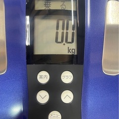 TANITA　タニタ　体組成計　BC-JO3　2020年製　体重計　BMI　体脂肪率　取扱説明書付属　ネイビー系　稼働確認済　中古　④の画像