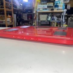 OMRON　オムロン　体重体組成計　HBF-251-R　Karada Scan　カラダスキャン　赤　体重計　ヘルスメーター　BMI　体脂肪率　基礎代謝　内臓脂肪　稼働確認済　中古　③の画像