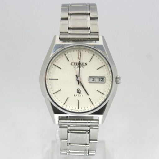 動作品 CITIZEN EAGLE クオーツ式腕時計 4-730852K 3針 デイデイト 26年2月電池交換 オールドクオーツ 札幌市 清田区 平岡