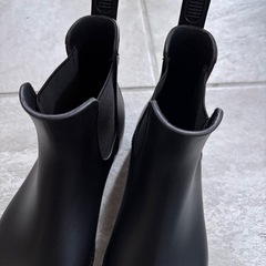 【1度短時間使用】レディース　サイドゴア　レインブーツ　23-23.5センチの画像