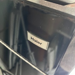 ジャンク品　一人暮らし用　冷蔵庫　黒　ブラックの画像