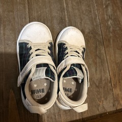 イフミー チェック柄シューズ 18cmの画像