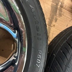 日産純正アルミホイールタイヤ付き215/45/17の画像