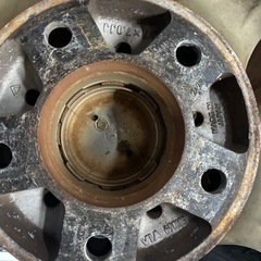 日産純正アルミホイールタイヤ付き215/45/17の画像