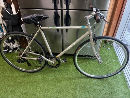 加古川 ソトのマ 中古自転車 27インチ 大きいカゴ シングルギヤ 黒色