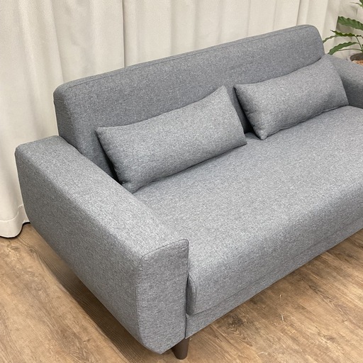 KB-26【新入荷　リサイクル品】LOWYA  ２シーターソファ　グレー