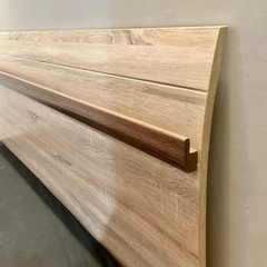 【美品】北欧風ベッドフレーム ダブルサイズ ナチュラル　ウッドの画像