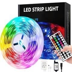 LEDテープライト44キーリモコン 60leds/m SMD5050 切断可能折り曲げ自在 調光調色 間接照明 取付簡単 　卸します　転売OK　倒産品　まとめ売り　ネット商材　アマゾン引き上げ商品　メルカリ　副業  の画像