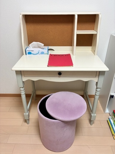 デスク&スツール（収納付）