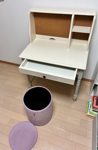 デスク&スツール（収納付）