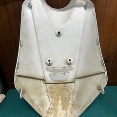 3KJ ヤマハ JOG フロントカバー フロントカウル 中古　YAMAHA 割れ有　ジャンク　白色　Artistic Spec ジョグ　の画像