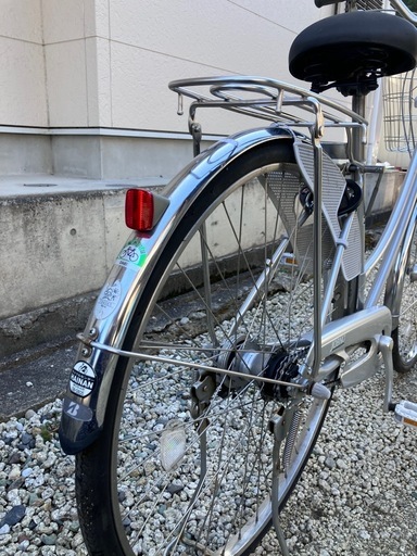 690、ブリヂストンママチャリ27インチシルバー