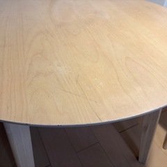 丸　ダイニング　テーブル　机　円卓　ウッド　3/20〜29受け取りの画像