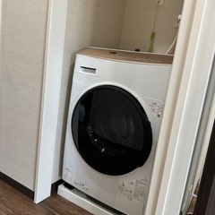 （お取引者さま決まりました）アイリスオーヤマ ドラム式洗濯機 洗濯8kg 乾燥5kg ホワイト DKC85A1-W 左開きの画像