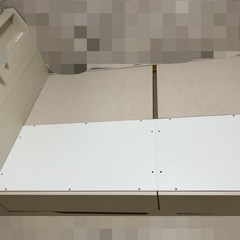 ニトリ　ダブルベッド マットレス付き 極美品！の画像