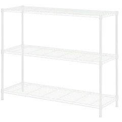 ①ニトリ スチールラック CUSTOM 幅115cmホワイトの画像