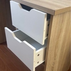 デスク　引き出し付きの画像