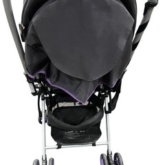 ベビーカー バギータイプ ブラック×パープルの画像